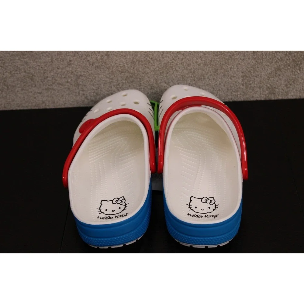 Crocs Hello Kitty Iam Classic Clog White Red Blue Mens 11 209438-100 New‎